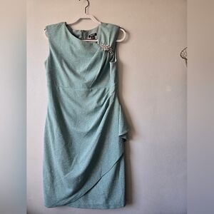 SL Fashions New York Mint Sheath Dress 10